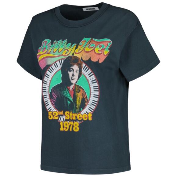 Daydreamer Billy Joel 1978 Reverse Tour Tee Vintage Black Size Small - Picture 3 of 8